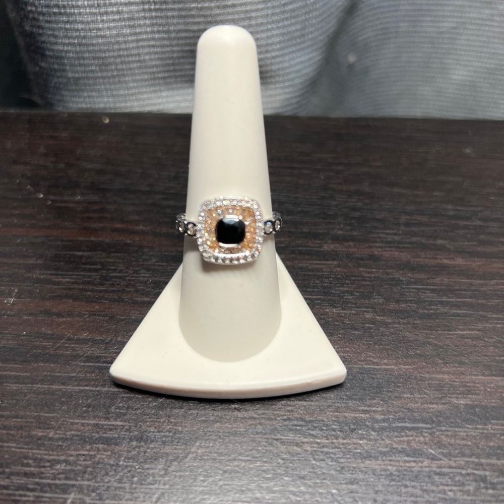BP Black and Silver Square Ring